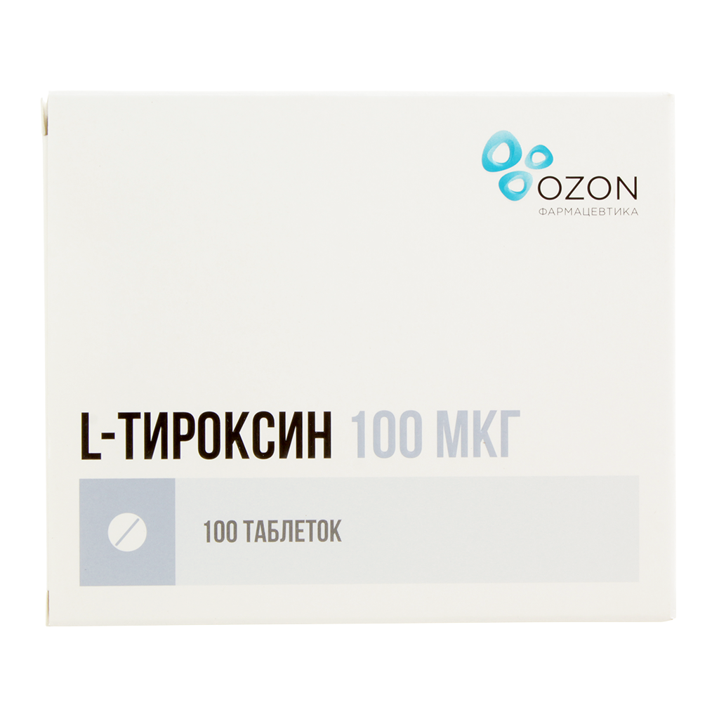 Л-ТИРОКСИН ТАБ 100МКГ №100