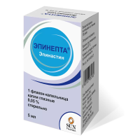 ЭПИНЕПТА КАПЛИ ГЛАЗНЫЕ 0,05% 5МЛ ФЛ/КАП