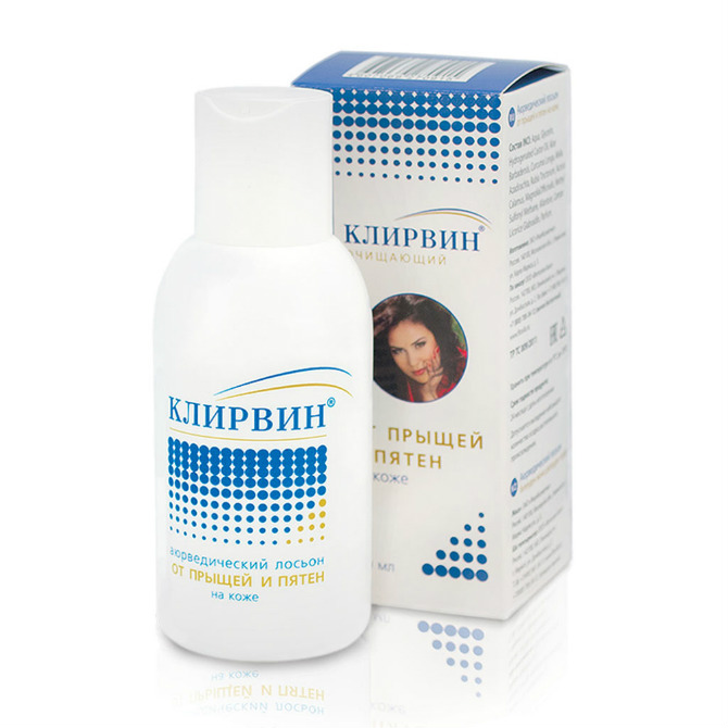 КЛИРВИН ЛОСЬОН ОТ ПРЫЩЕЙ И ПЯТЕН 100МЛ