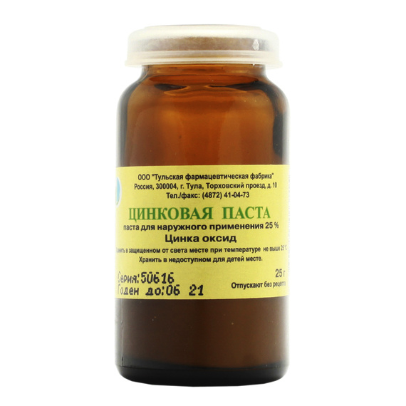 ЦИНКОВАЯ ПАСТА 25Г БАНКА