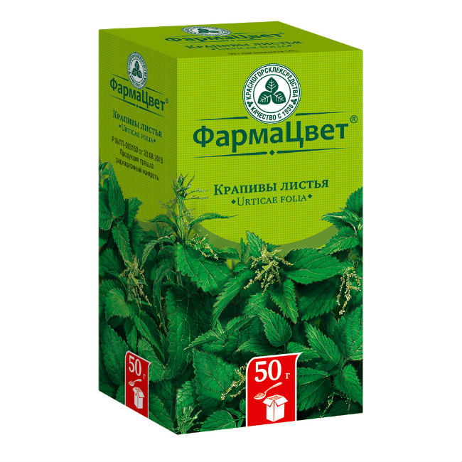 КРАПИВЫ ЛИСТЬЯ ПАЧКА 50Г КРЛ