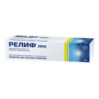 РЕЛИФ ПРО КРЕМ РЕКТ 1МГ/20МГ/Г 10Г ТУБА+АППЛИКАТОР