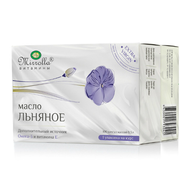 МАСЛО ЛЬНЯНОЕ 300 МГ КАПС №100