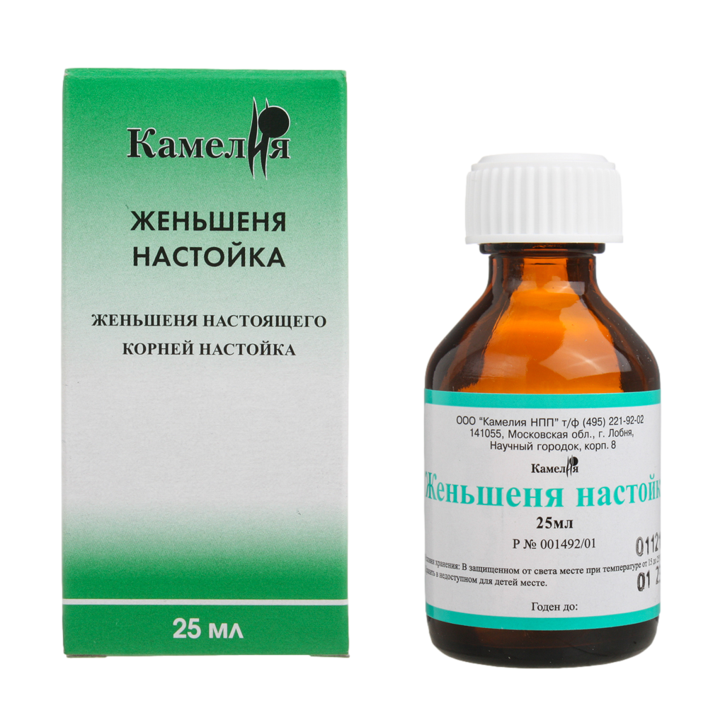 ЖЕНЬШЕНЬ НАСТОЙКА 25МЛ ИНД УП