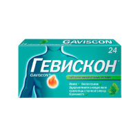 ГЕВИСКОН ТАБ ЖЕВАТ МЯТА №24