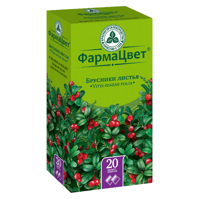 БРУСНИКИ ЛИСТ Ф/П 1,5Г №20
