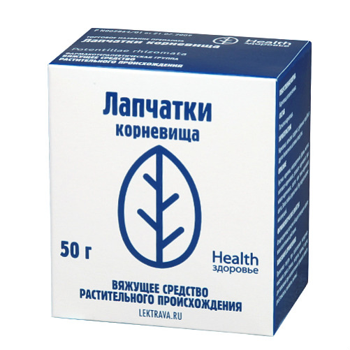 ЛАПЧАТКИ КОРНЕВИЩА 50Г