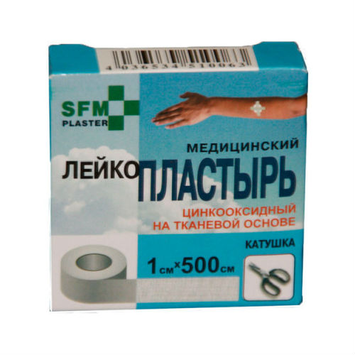 ЛЕЙКОПЛАСТЫРЬ СФМ ПЛАСТЕР ТКАН ОСНОВА 1Х500СМ