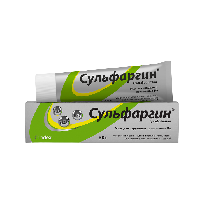 СУЛЬФАРГИН МАЗЬ Д/НАРУЖ 50Г ТУБА
