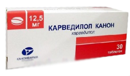 КАРВЕДИЛОЛ КАНОН ТАБ 12,5МГ №30
